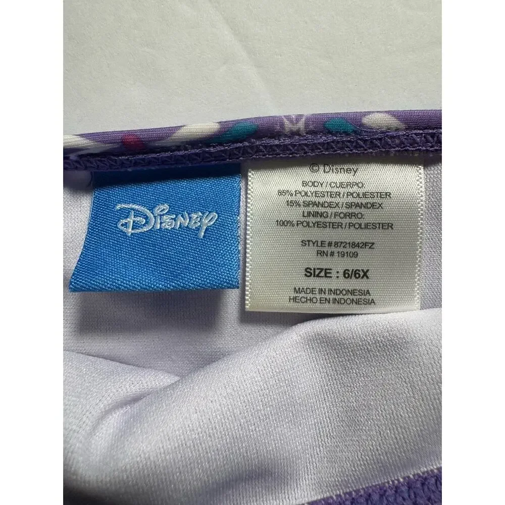 Disney Frozen Elsa and Anna Girls 2 Pc Swimsuit Size 6/6x